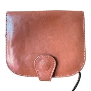 Latigiano Firenze Artisan Crafted Brown Leather Crossbody Bag.‎ Made in Italy